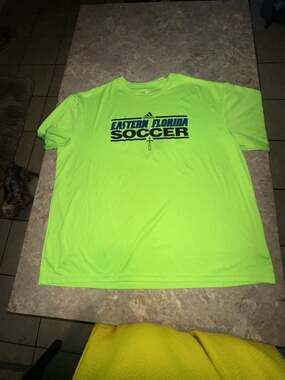 C2 Sport Eastern Florida Soccer Neon Green Performance T-Shirt